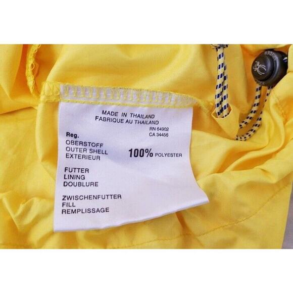 Vintage Spyder Yellow Windbreaker Jacket Retro Coat Size Large RN 64902 Zip up - Picture 5 of 6
